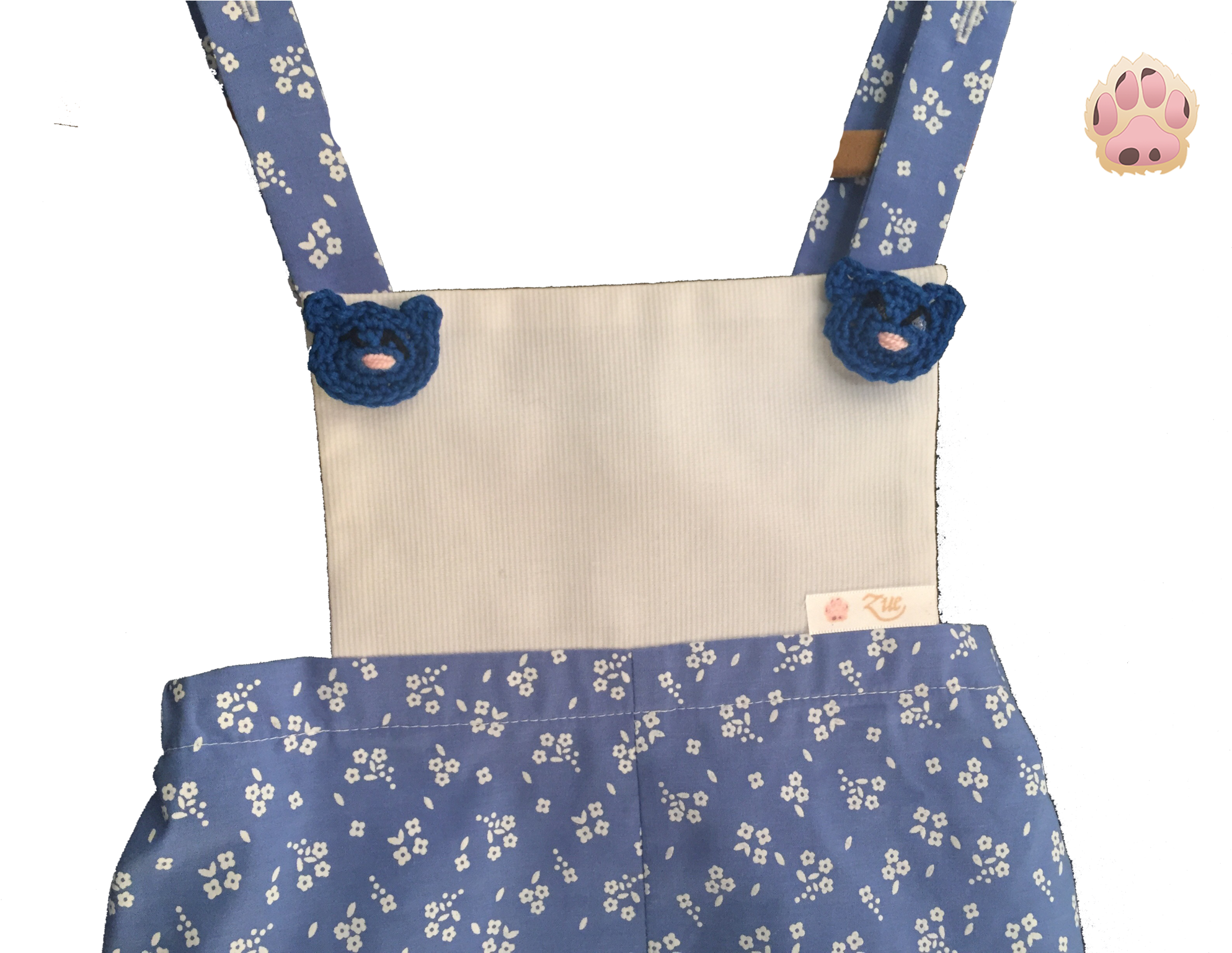 Pañalero De Tela Azul Cielo Flores Blancas - Shoulder Bag (2048x1536), Png Download