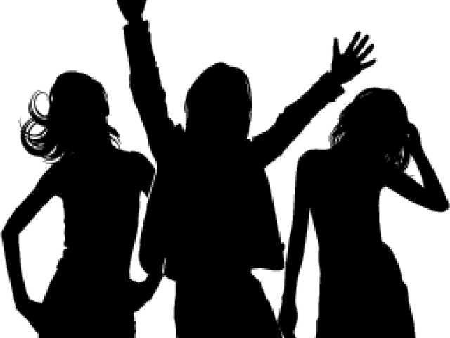Silhouette Pictures Of Women - Dancing Girls (640x480), Png Download