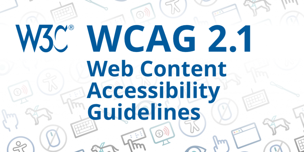 1 Is A Technical Recommendation - Wcag 2.1 (1000x500), Png Download