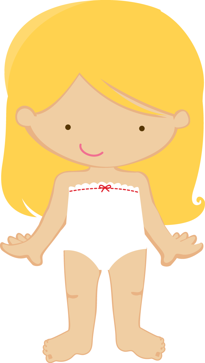 Costura E Roupas - Dress Up Doll Clipart (705x1246), Png Download