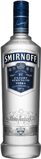Smirnoff Blue 80% 750ml - Smirnoff Red Vodka 1 Litre (240x568), Png Download
