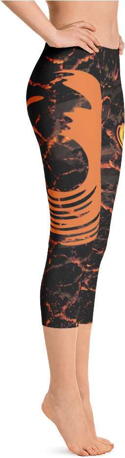 Women's Yoga Capri's - Fire Mage Warlock Armor Costume Leggings (1000x1000), Png Download