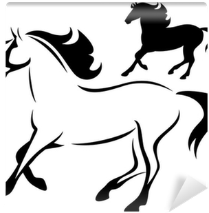 Running Horse Silhouette Png Download - Horse Outline (400x400), Png Download