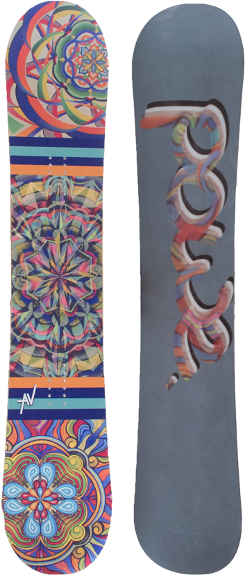 The Powe - Acrylic - - Snowboarding (998x1000), Png Download