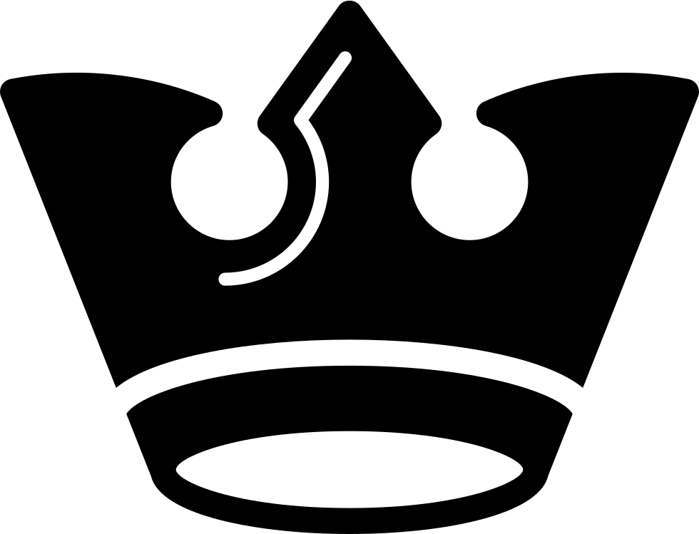 Dark Royal Crown Of Vintage Design Comments - King Crown Black And White Png (980x749), Png Download