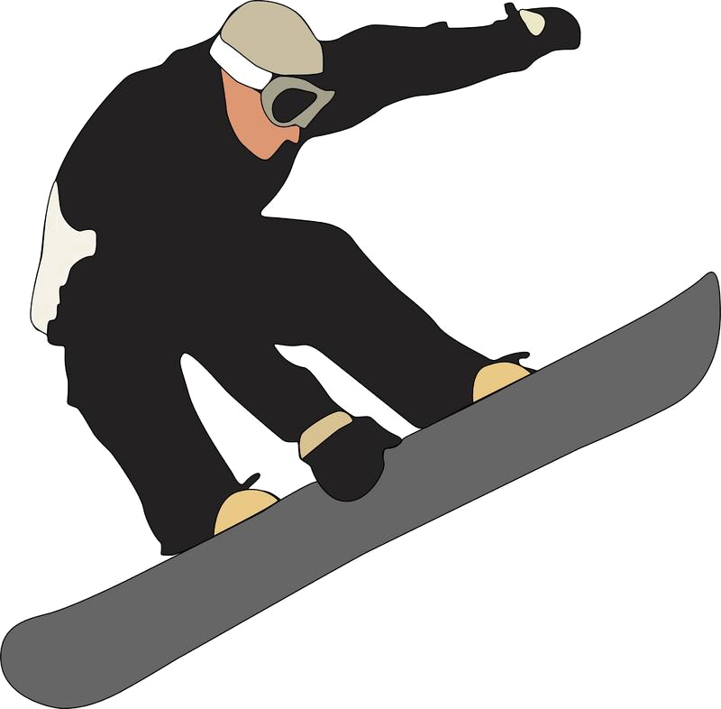 Snowboarding Jumping Png Picture - Snow Board Clip Art (800x786), Png Download