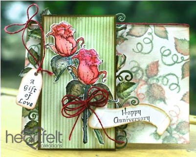 Red Anniversary Rose Stems - Heartfelt Creations Once Upon A Time - Once Upon A (400x400), Png Download