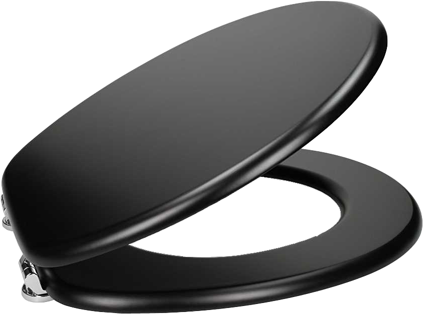 Ceramica Matt Black Toilet Seat (1000x1000), Png Download