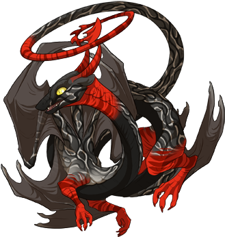 38497666 350 - Flight Rising Black Dragon (350x350), Png Download