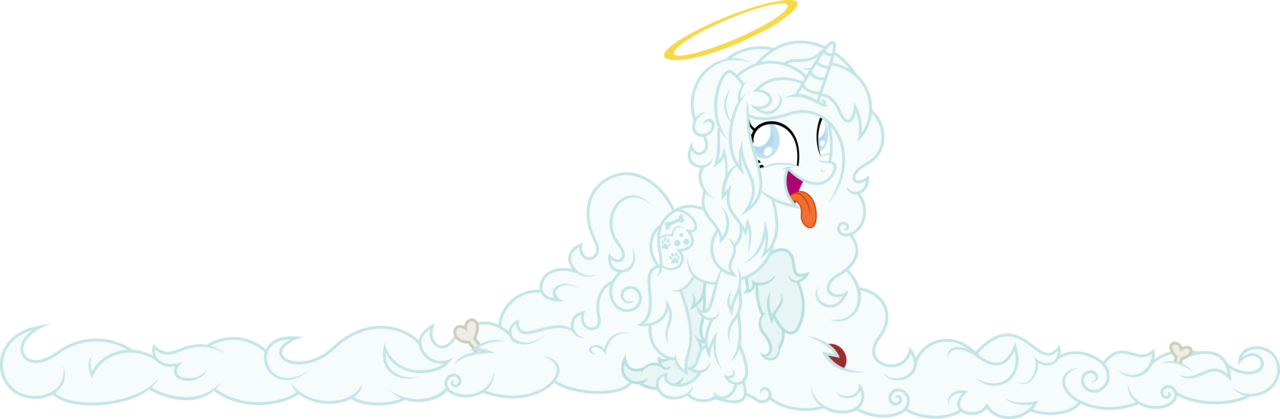 Fuzzybrushy, Female, Halo, Heaven, Impossibly Long - Illustration (1280x419), Png Download