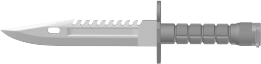 M9 Bayonet - High Poly - M9 Bayonet Knife Png (620x348), Png Download