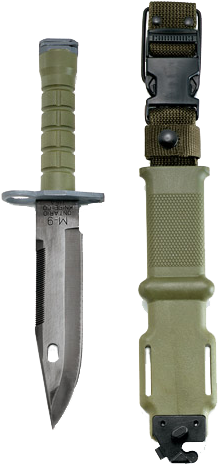 Ontario Knife Company Us Military M9 Bayonet With - M9 Bayonet (600x600), Png Download