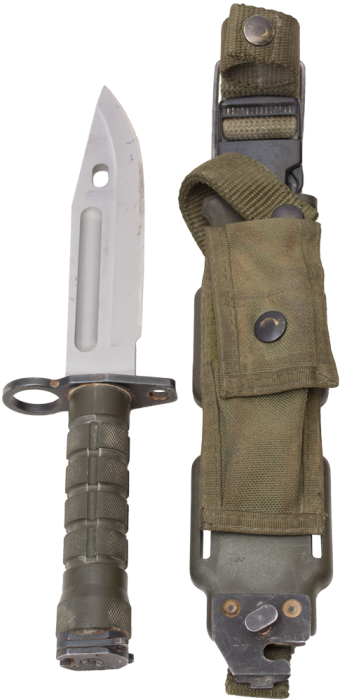 Coleman's 077701 U.s. G.i. M9 Bayonet With Scabbard, (340x700), Png Download