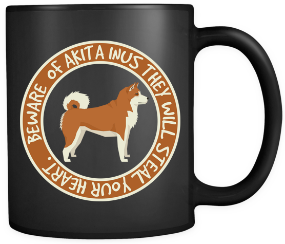 Akita Inu Mug - Mug (556x475), Png Download