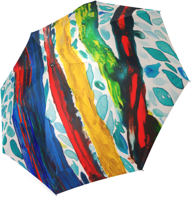 Rainbow Eucalyptus Graffiti Artist Tree Foldable Umbrella - Umbrella (500x500), Png Download
