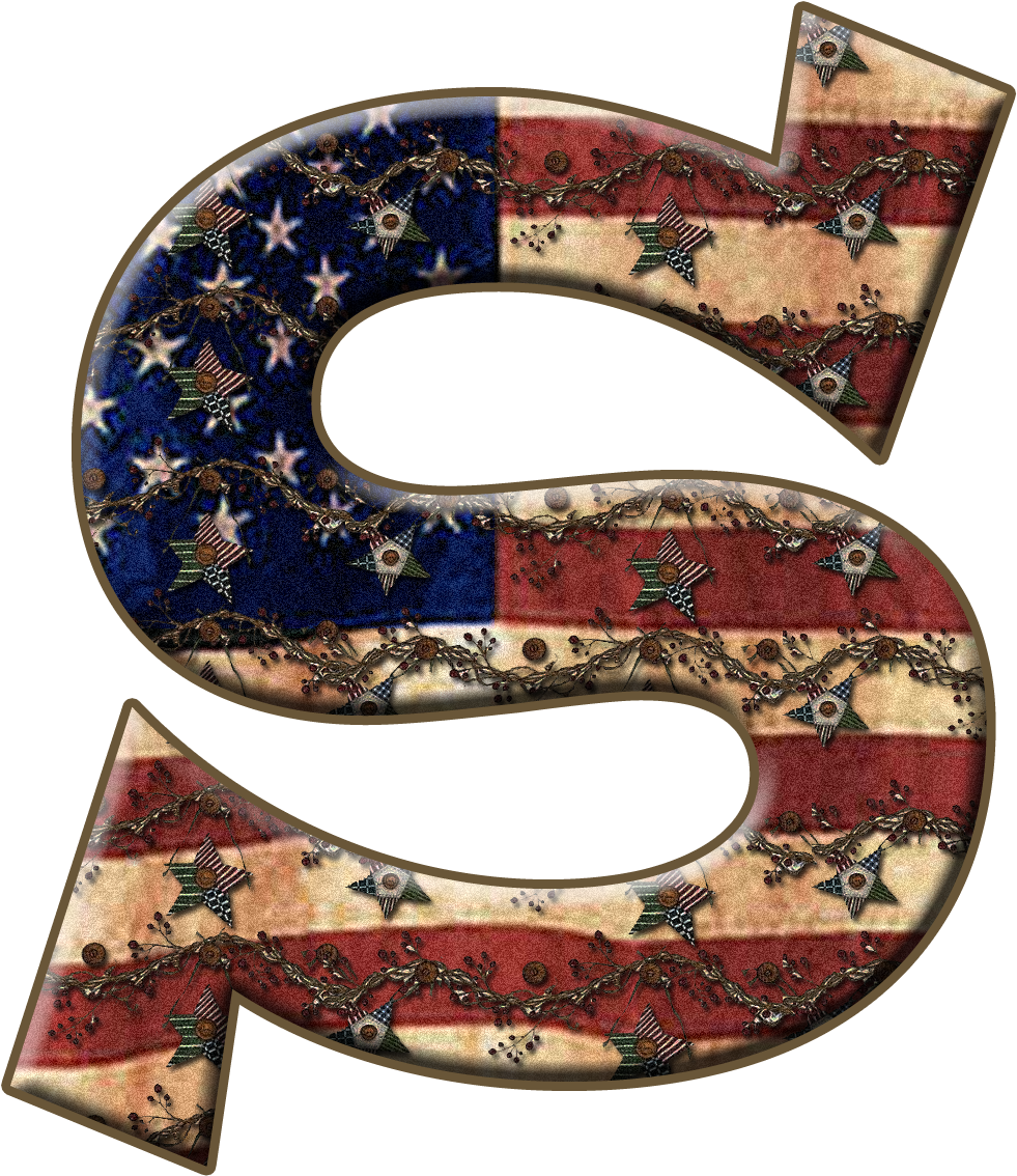Ge Capital Letter S - Flag Letter V By María José Argüeso Png (1200x1200), Png Download