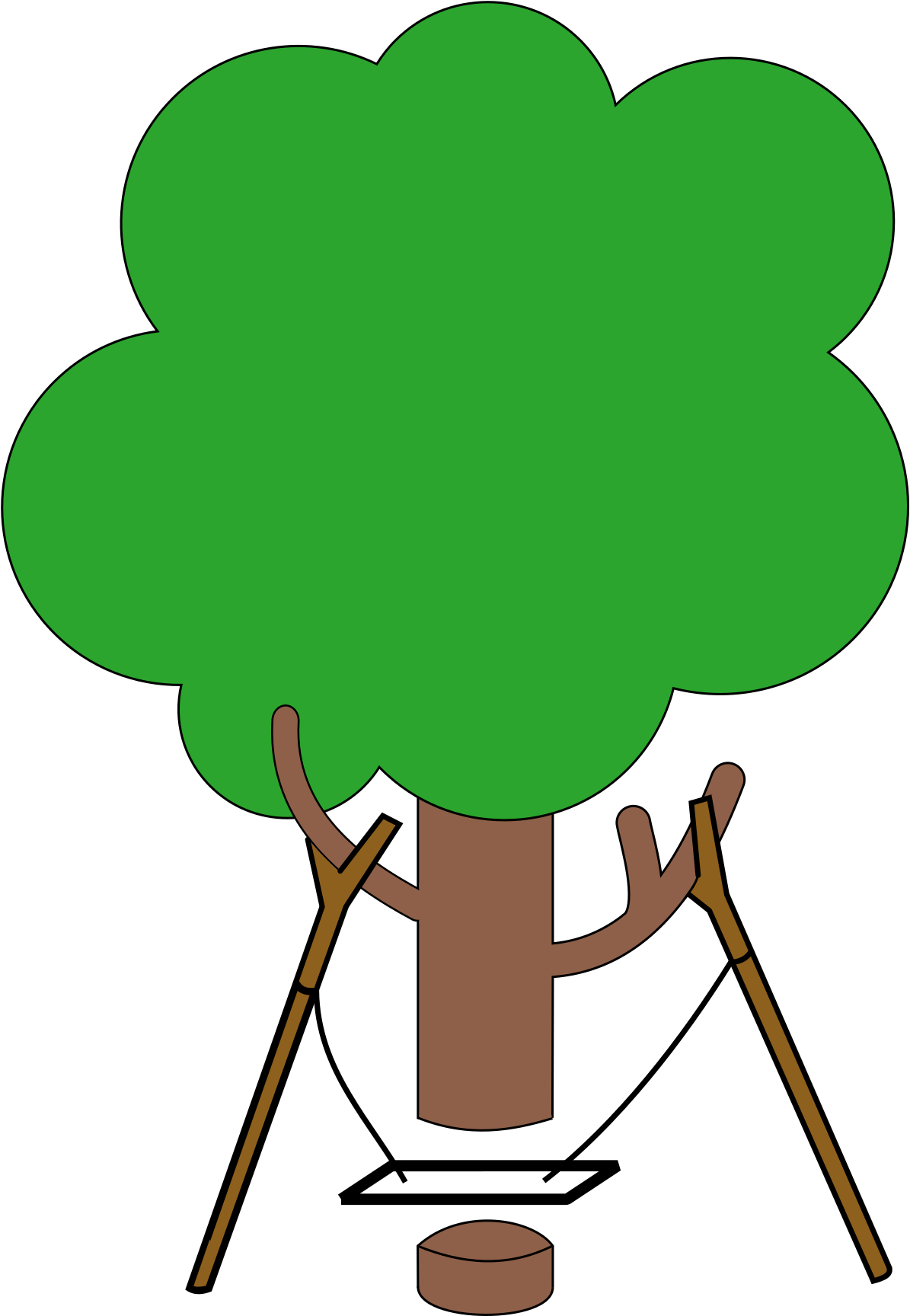 Swing Cartoon (1200x1734), Png Download