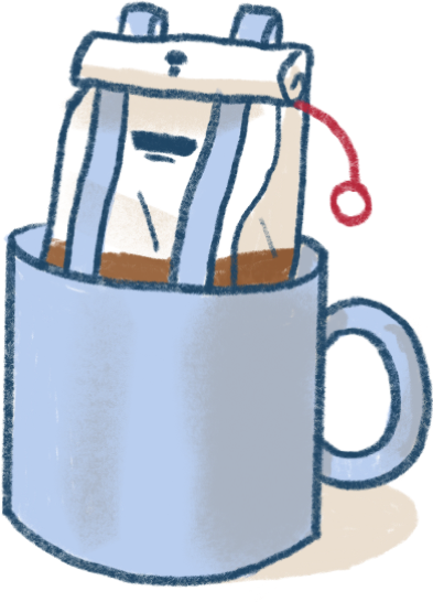 You Drink Coffee (393x546), Png Download