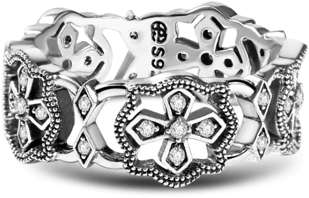 Eternity Rings Soufeel Cross Eternity Ring Sterling (750x750), Png Download