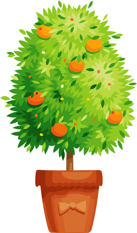 Flower Clips, Flower Art, Tree Clipart, Clipart Images, - Potted Plant Clipart Png (492x800), Png Download