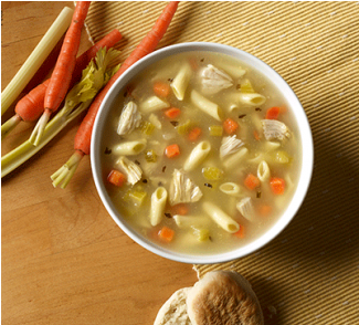 Organic Chicken Noodle Soup - Soup (500x500), Png Download