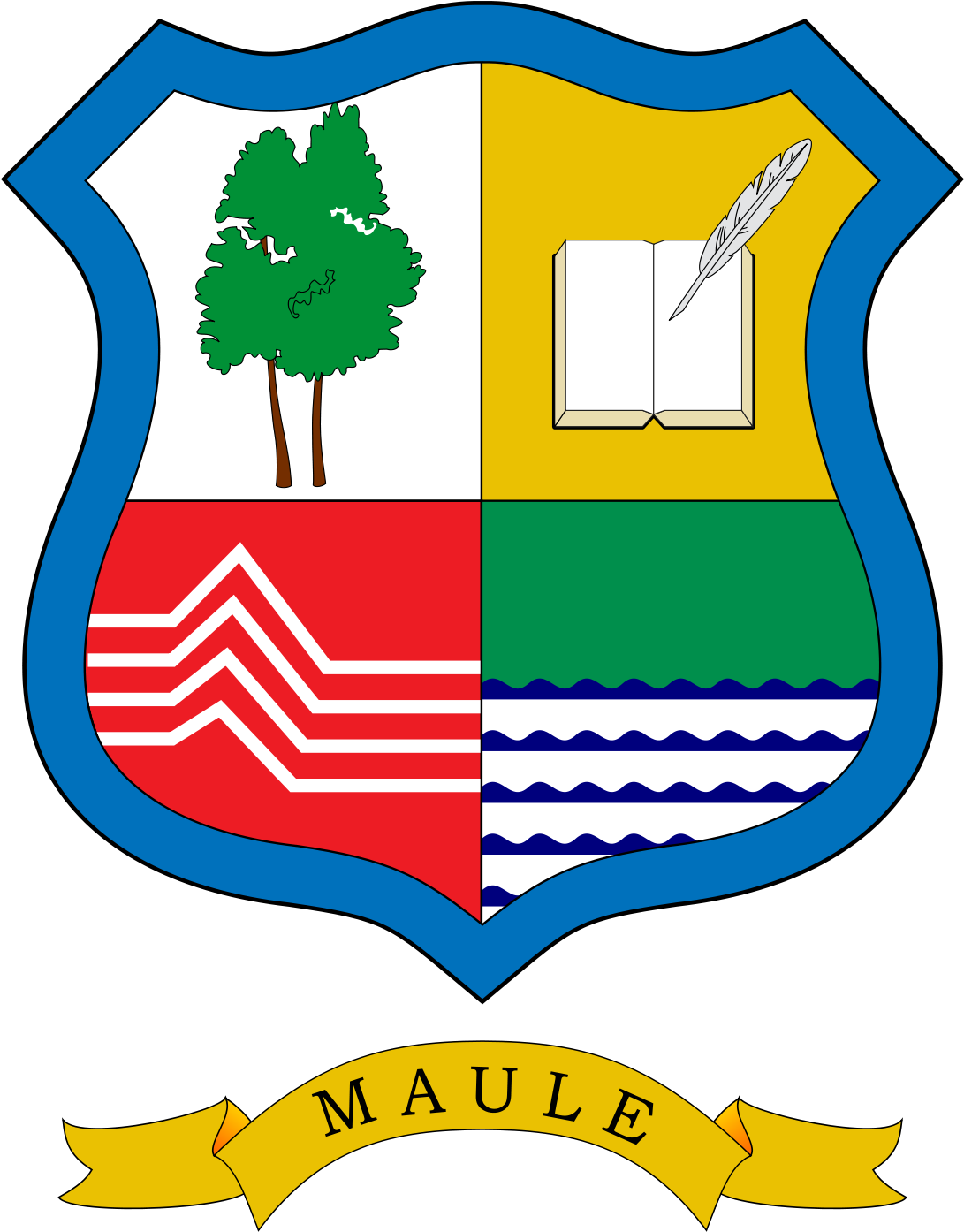 Flag: Maule Region, Chile (1200x1440), Png Download