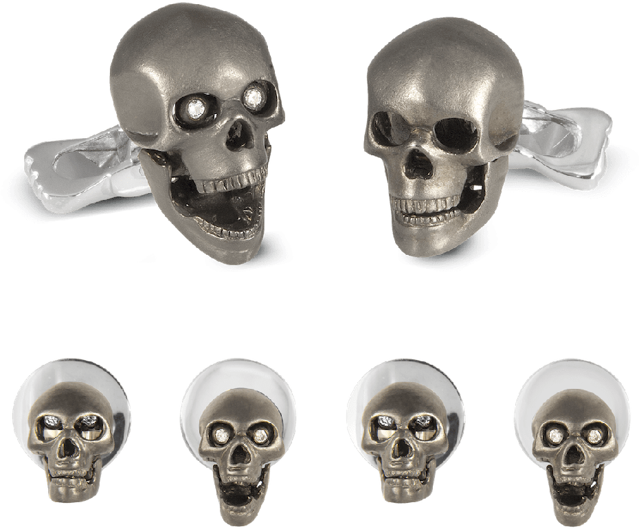 Image - Deakin & Francis Sterling Silver Grey Skull Dress (1160x1000), Png Download