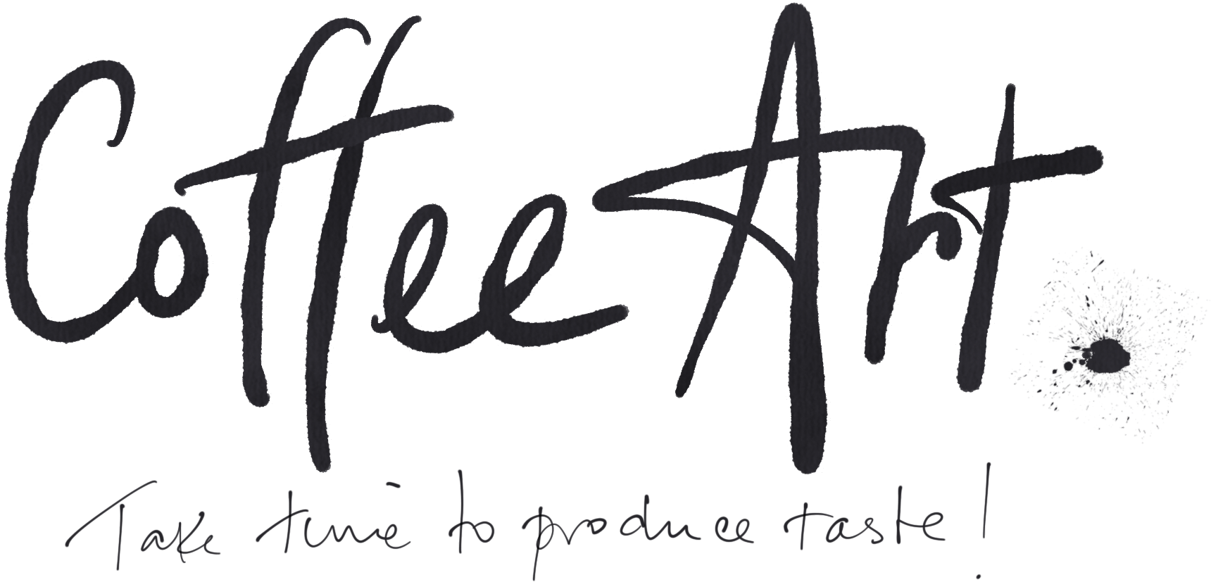 Coffee Art - Calligraphy (2048x920), Png Download