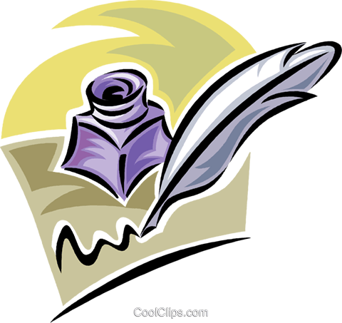 Pluma De La Pluma Y La Tinta, Así Libres De Derechos - Clip Art (480x453), Png Download