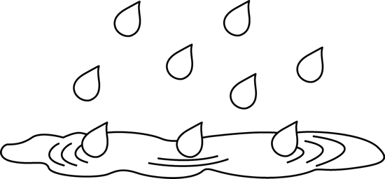 Raindrops Clipart Perfect - Raindrop Clipart Black Background (550x256), Png Download