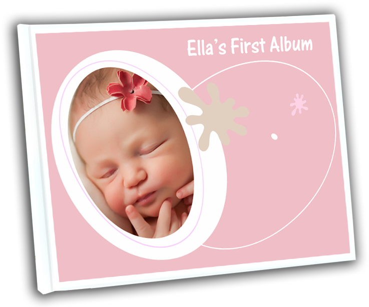 A4 Baby Girl Classic Photo Book - Der Glückliche Tag Der Mutter, Fuß-drucke, Fotoblock (851x612), Png Download