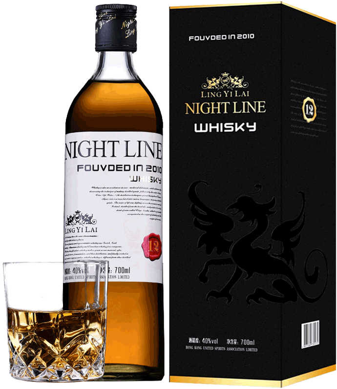 Night Line Whiskey Wine Spirits Cocktail Pre-set Base - Liquor (800x800), Png Download