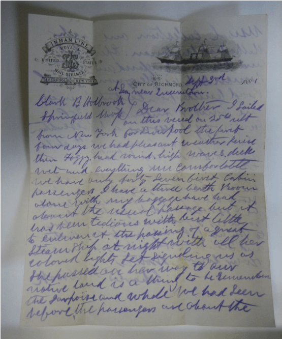 Letter To Charles Holbrook - Letter (1200x665), Png Download