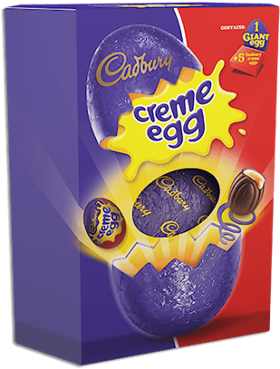 Png - Cadbury Cream Easter Eggs (470x412), Png Download
