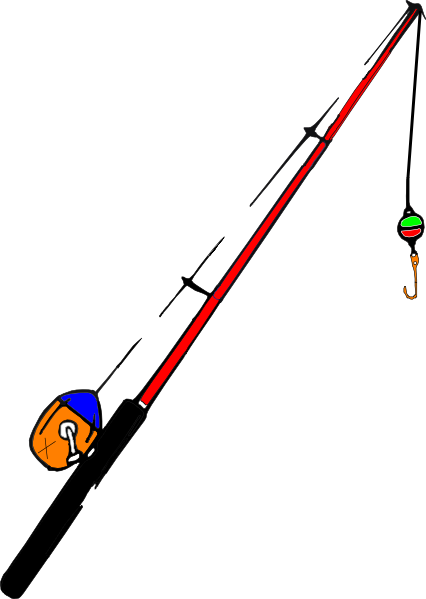 Fishing Rod Cartoon Png (426x599), Png Download