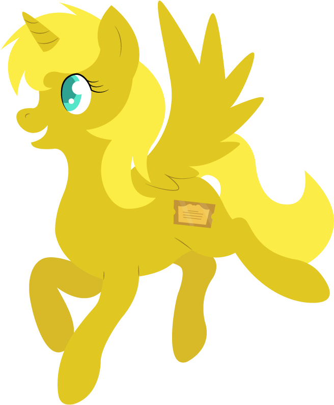 Golden Ticket - - Cartoon (700x828), Png Download