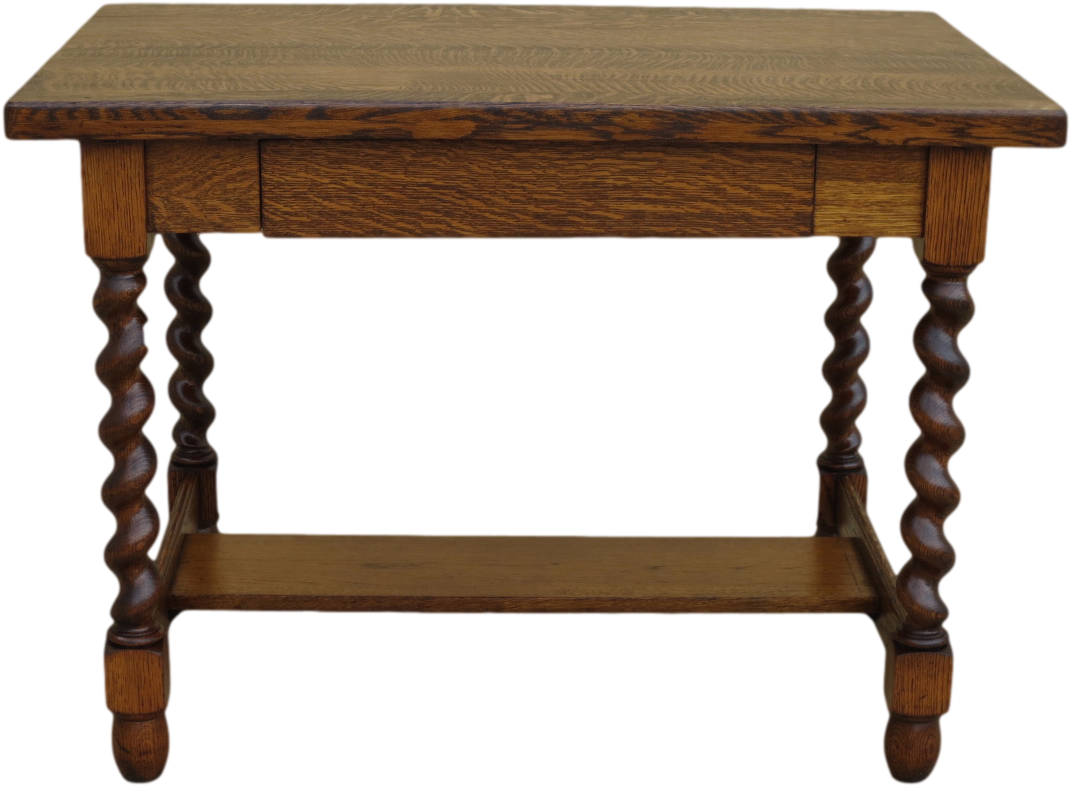 Library Table Antique Furniture - Vintage Wood Table Png (1200x1200), Png Download