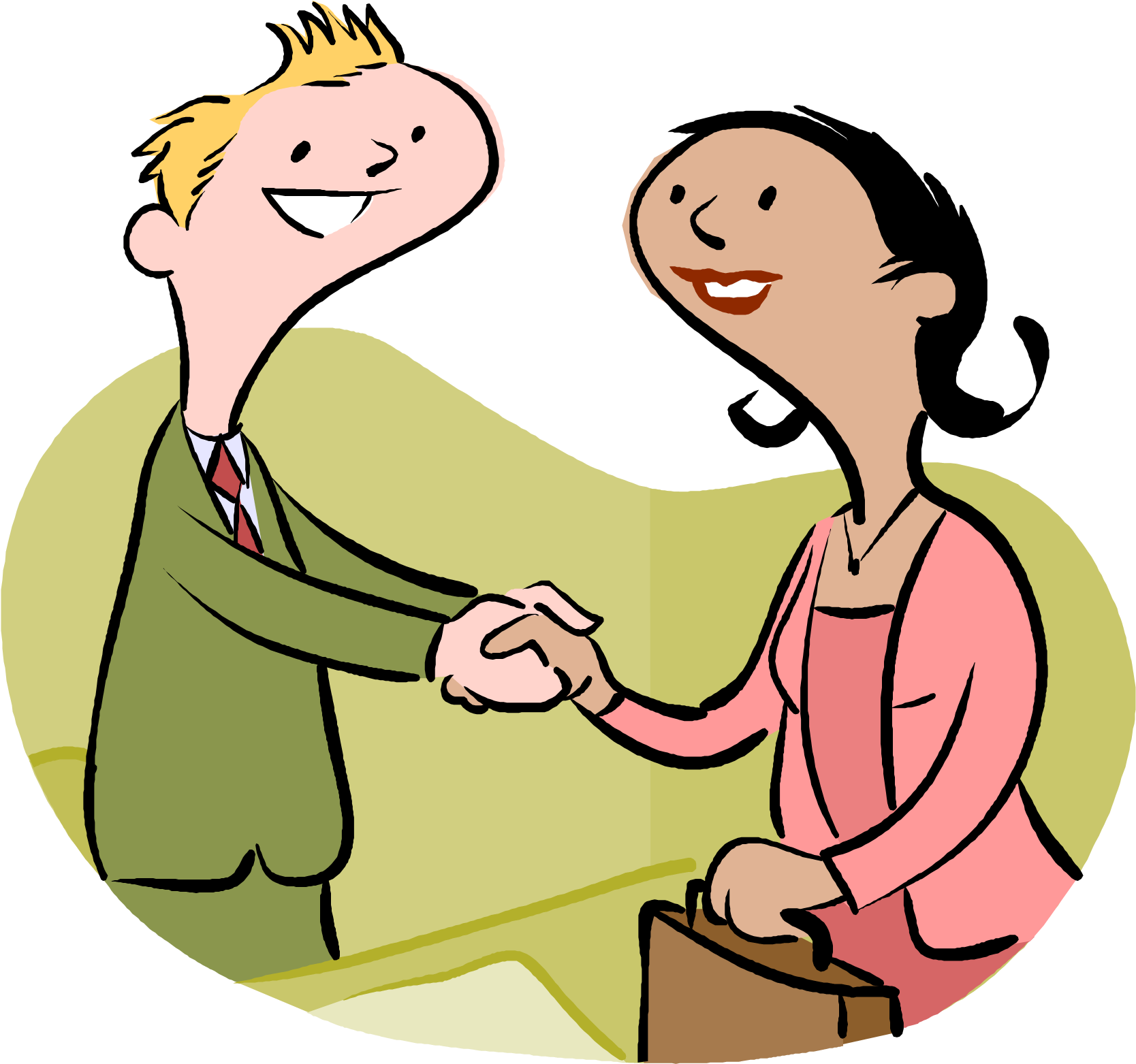 Meeting Cartoon - Thank You House Keeping (1698x1592), Png Download