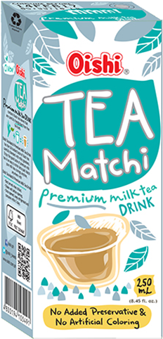 Premium - Oishi Matcha Milk Tea (500x500), Png Download