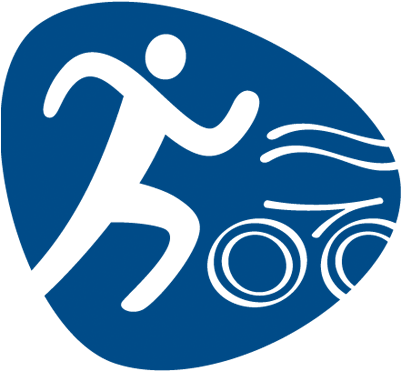 Triathlon Rio 2016 1 1 - Rio Olympics Triathlon Logo (400x400), Png Download
