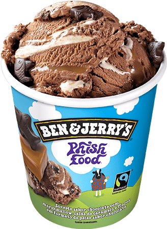 Phish Food® Pint - Phish Food Ben And Jerry's (374x479), Png Download