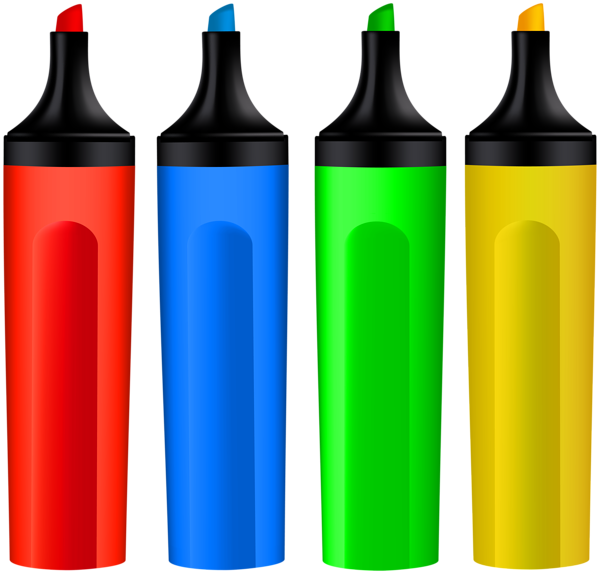 Imágenes De Útiles Escolares - Colored Marker Png (600x574), Png Download