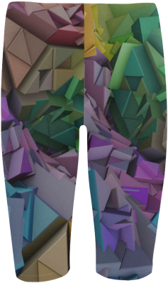 Colorful 3d Low Poly Abstract Geometric Shapes Hestia - Interestprint Designed Laptop Shoulder Bag Colorful (500x500), Png Download