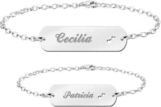 Moeder Baby Dochter Naam Armband (600x600), Png Download