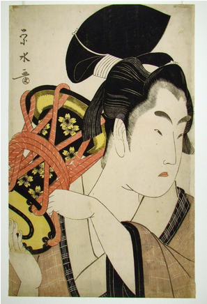 Sir Edmund Walker Collection Old Japanese Painting - Third Gender: Beautiful Youths In Japanese Edo-period (774x435), Png Download