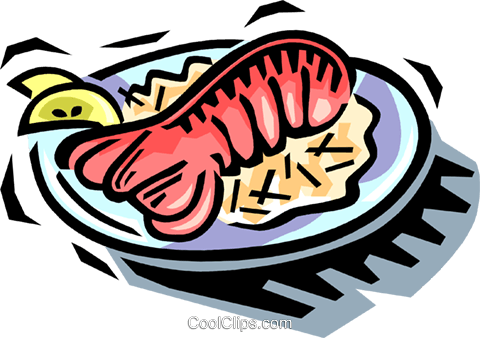 Lobster Tails Royalty Free Vector Clip Art Illustration - Lobster Tail Clipart (480x338), Png Download