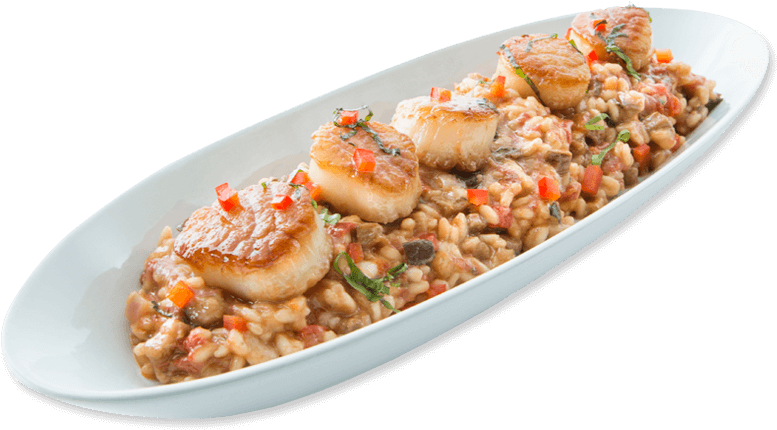 Lobster Tail With Shrimp Risotto - Food (800x504), Png Download