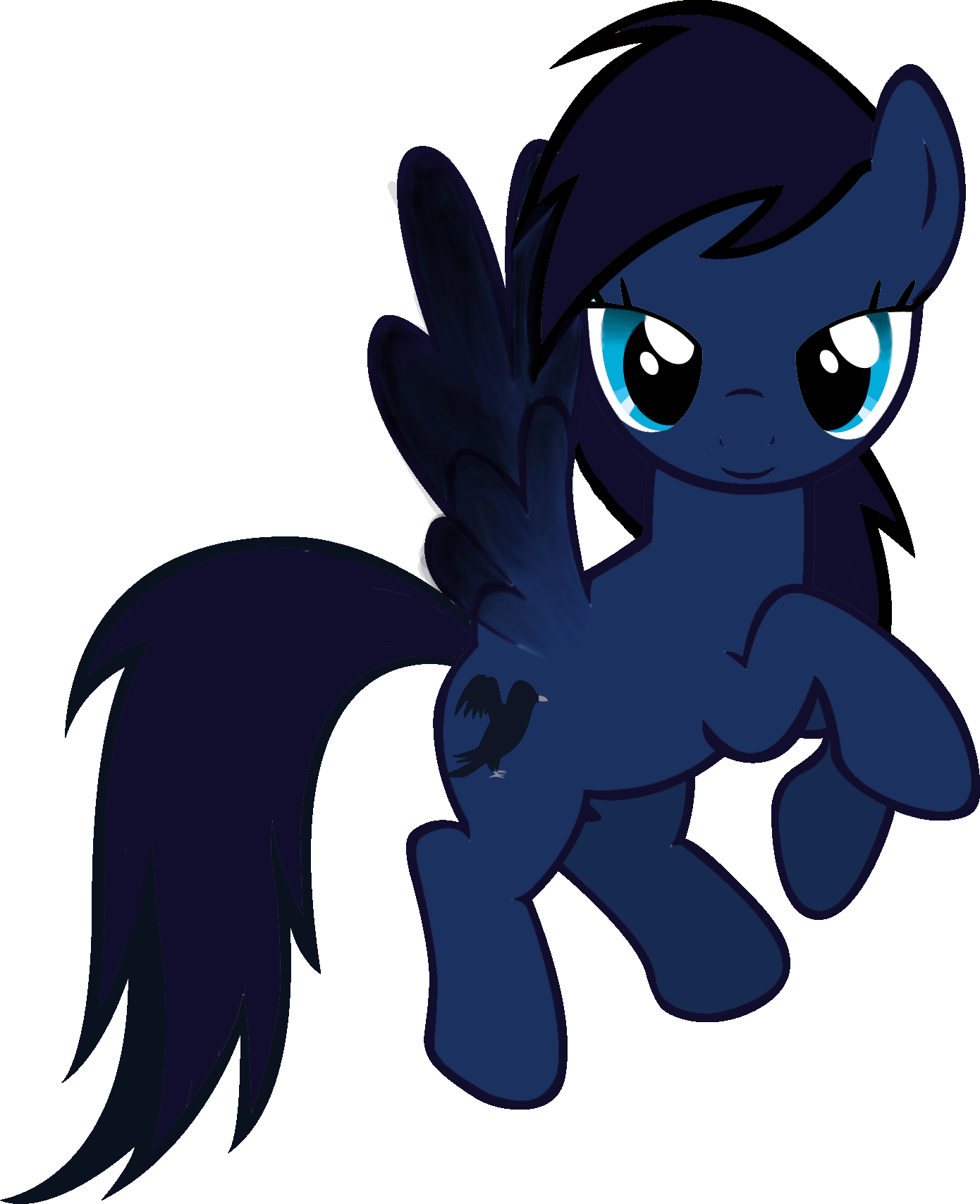 Mlp Raven Cutie Mark (1390x1708), Png Download