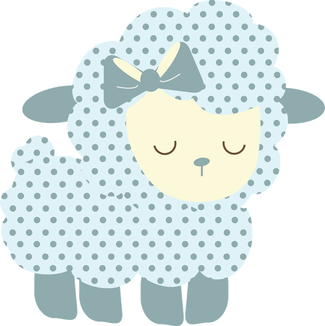 Lamb Clipart Baby Shower - Clipart Sheep Baby Shower Png (650x652), Png Download
