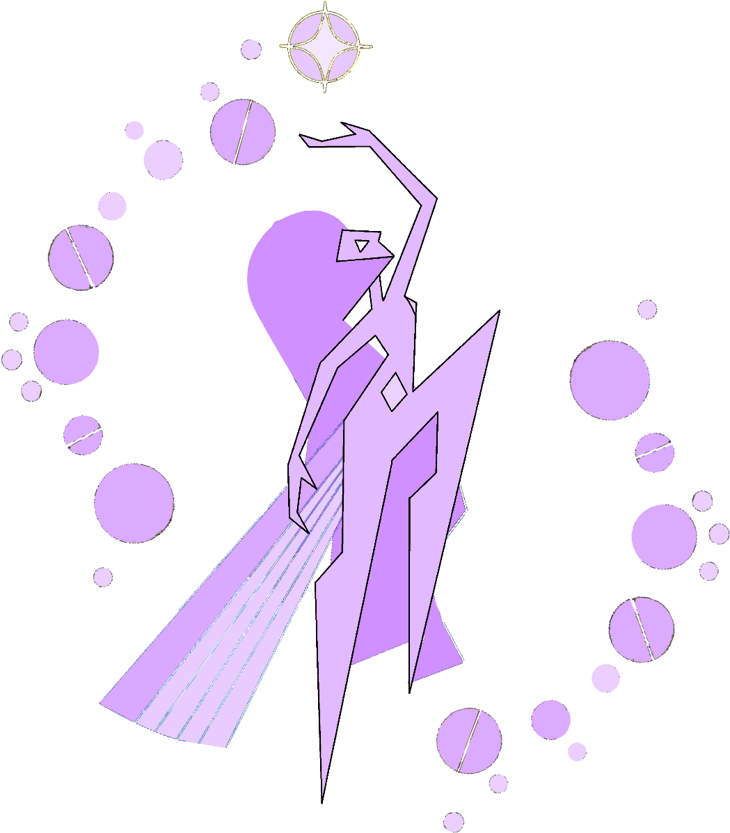 Lavendar Diamond - Illustration (1228x1274), Png Download